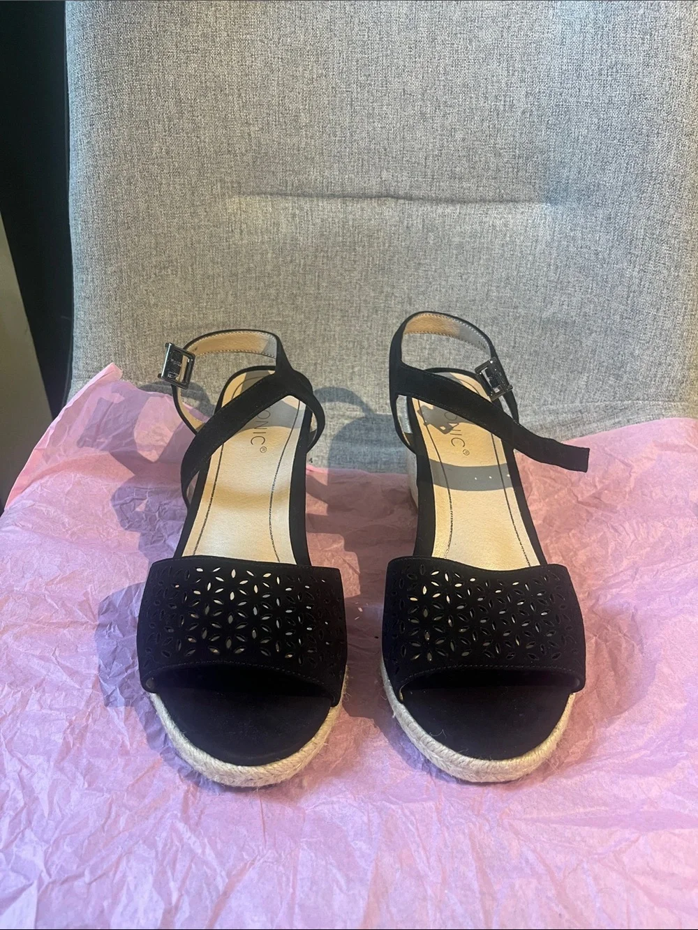Vionic Espadrille Wedge Sandals
